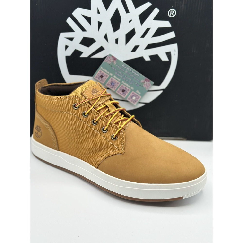 Timberland Davis Square Chukka Boots Men's 13 Brown Eco-Friendly Leather